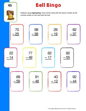 Preview image for worksheet with title Bell Bingo